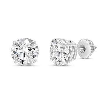 Earrings in 18k with 3.20 ct Lab-Grown Diamonds