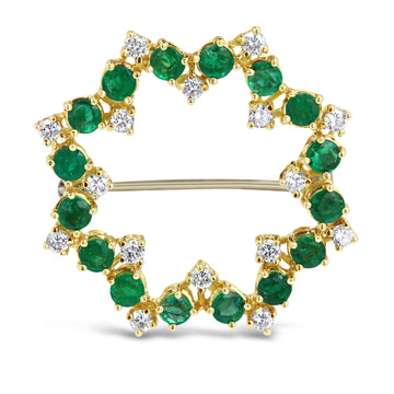 EMERALD BROOCH