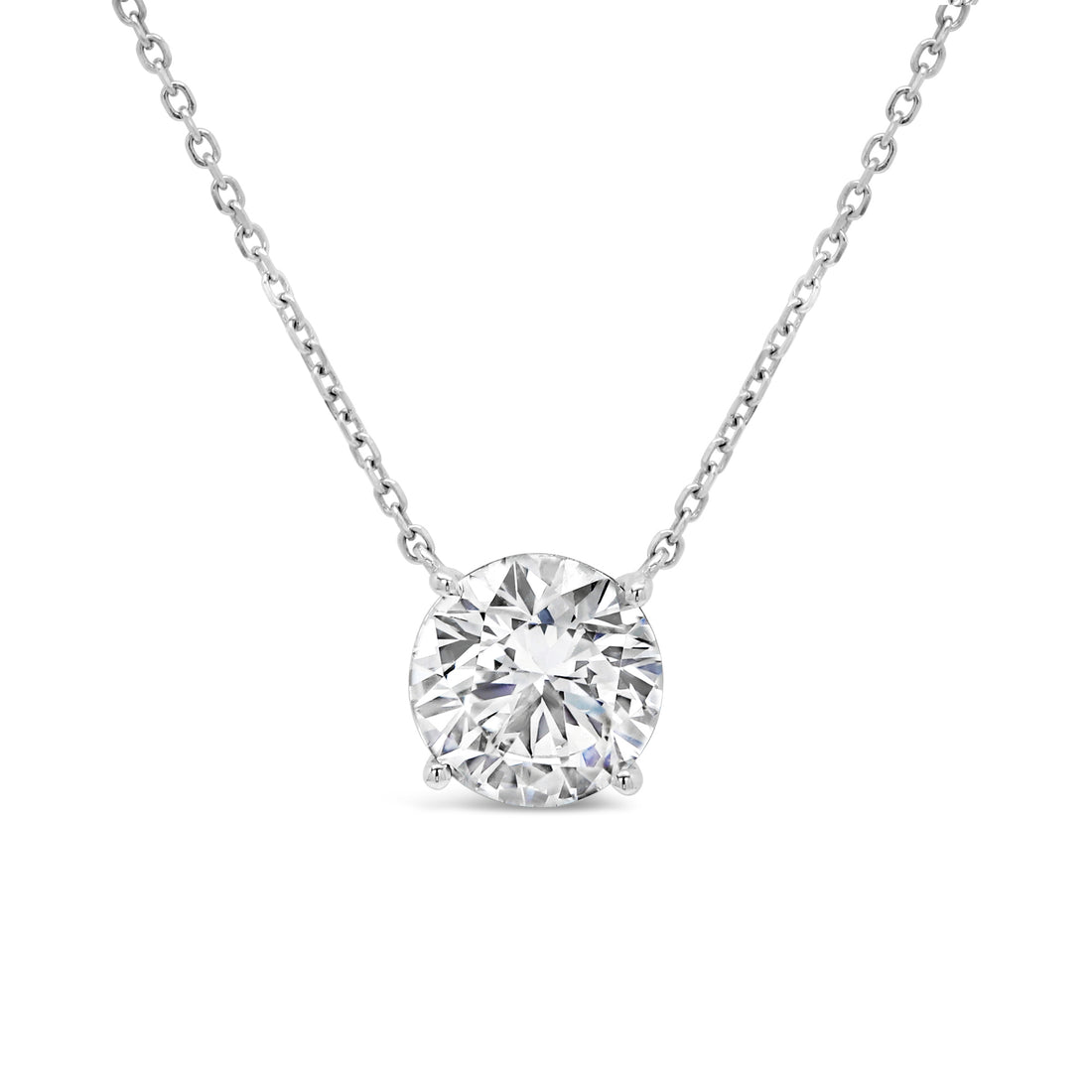 Necklace in 14k with  3.10 ct. Lab-Grown Diamond 
