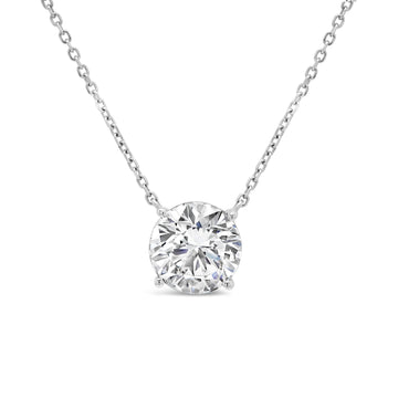 Necklace in 14k with  3.10 ct. Lab-Grown Diamond 