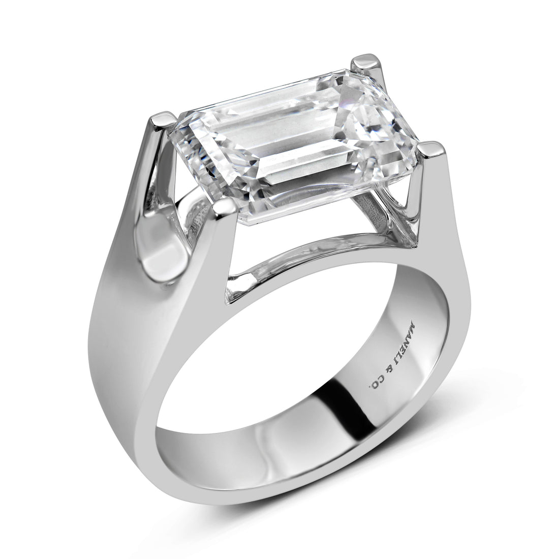 Ring in 14k with 7.48ct Lab-Grown Diamonds Mens