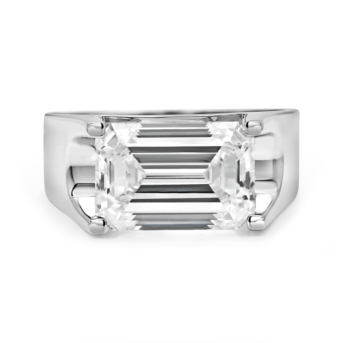 Ring in 14k with 7.48ct Lab-Grown Diamonds Mens