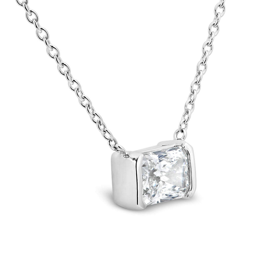 Necklace in 14k with 2.06ct Lab-Grown Diamond 