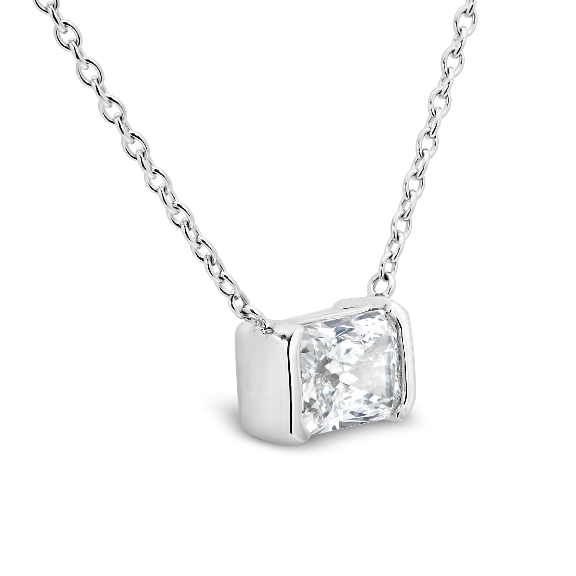 Necklace in 14k with 2.06ct Lab-Grown Diamond 
