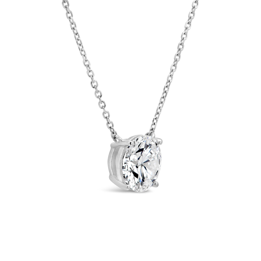 Necklace in 14k with  Lab-Grown Diamond 