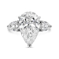 Ring in 14k with 6.77ct Lab-Grown pear Diamonds