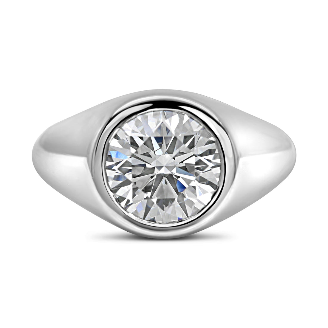 Ring in 18k with 4.25ct Lab-Grown Diamonds