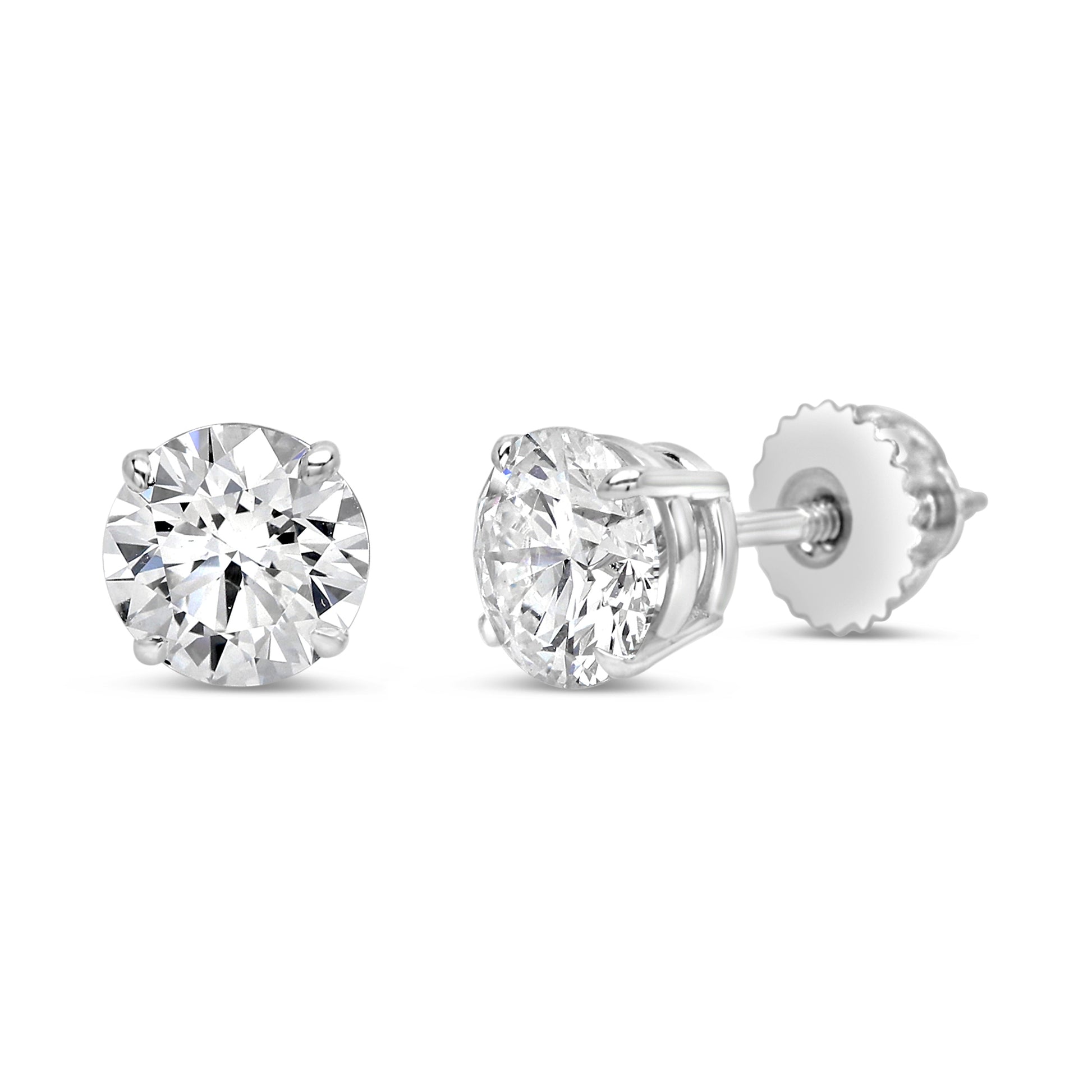 Earrings in 18k with 2.0ct Lab-Grown Diamonds