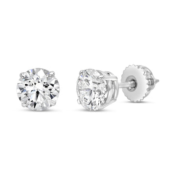 Earrings in 18k with 2.0ct Lab-Grown Diamonds