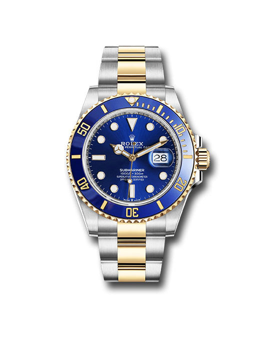  Rolex Submariner Date 41mm 18K Yellow Gold & Stainless Steel 126613LB Blue